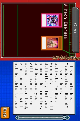 Yu-Gi-Oh! GX - Card Almanac (Europe) (En,Fr,De,Es,It) screen shot game playing